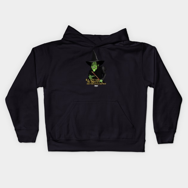 Wicked Witch Of The West Kids Hoodie by AndysocialIndustries